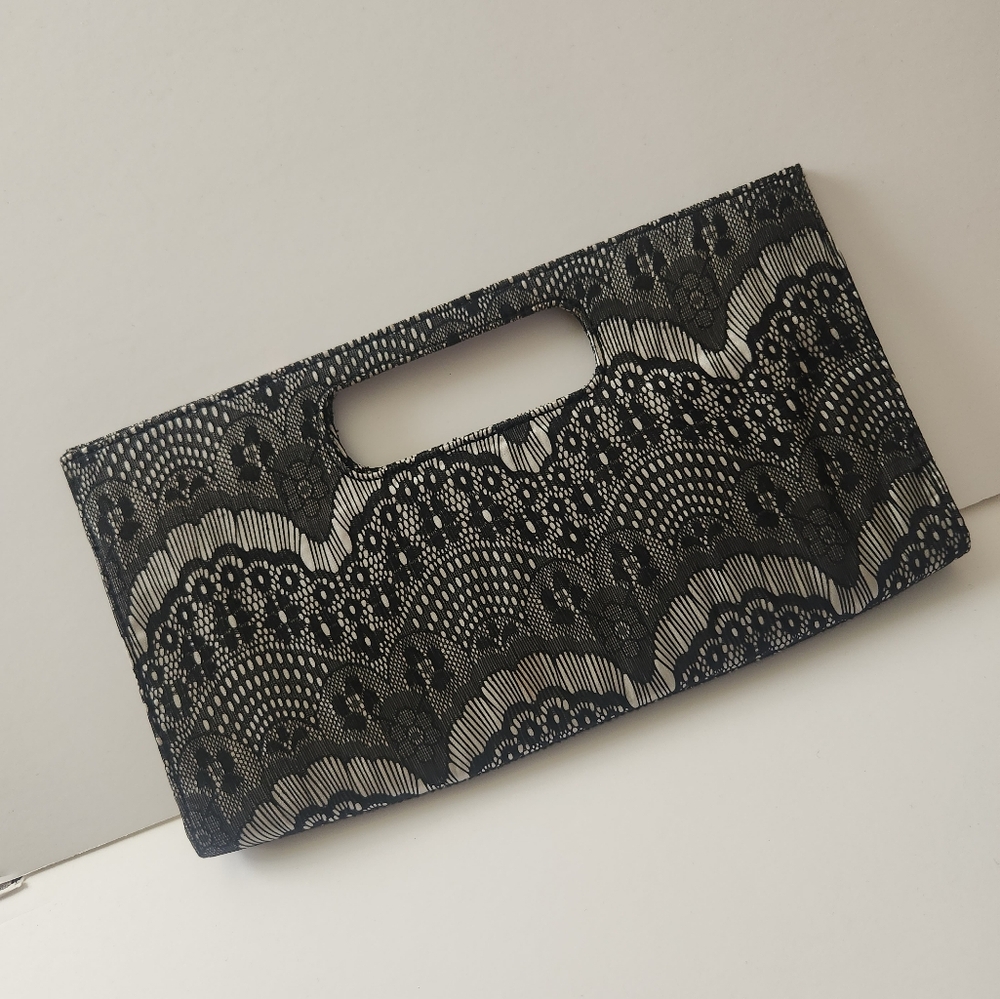 Black/White Lace Purse